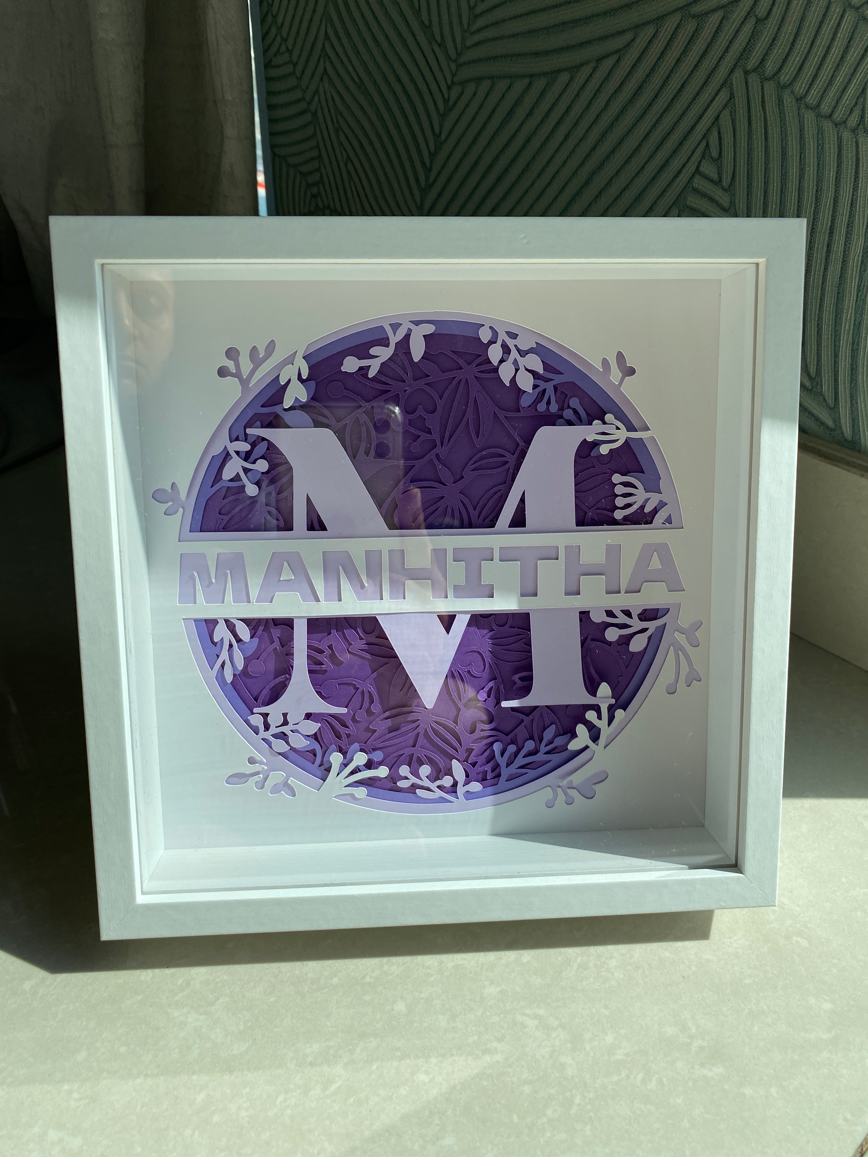 Customised Monogram frame